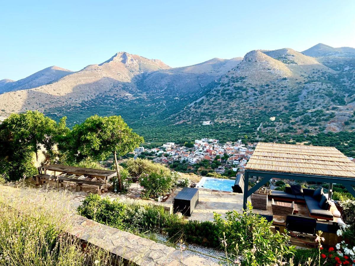 Villa Estee, Luxury Villa With Private Infinity Pool And Jacuzzi Elounda Exterior foto